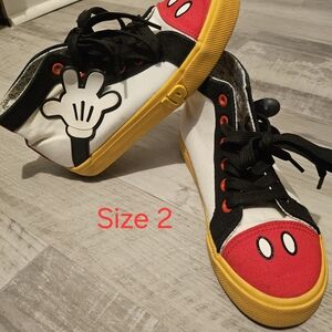 Kids Disney Mickey Mouse Converse - Red, Yellow, Black
